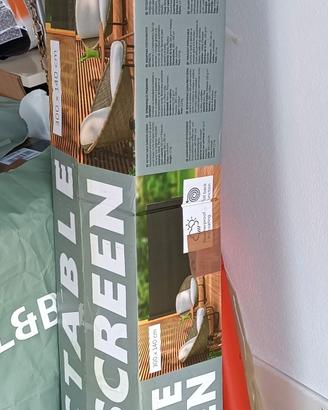 schermo privacy retraibile da giardino 