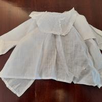 CAMICINA LINO e CARDIGAN LANA NEONATO