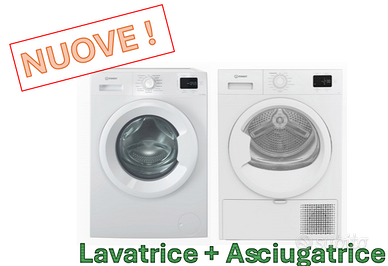 Lavatrice 7 kg + Asciugatrice 9 kg INDESIT Nuove!