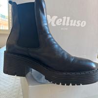 Stivaletti neri pelle Donna MELLUSO- n.38