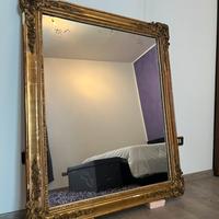 Specchiera antica dorata