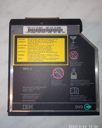 IBM ThinkPad DVD-Rom Drive 27L4087 GD-S200