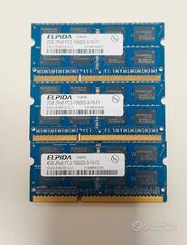 4GB+2x2GB Ram PC3-10600S