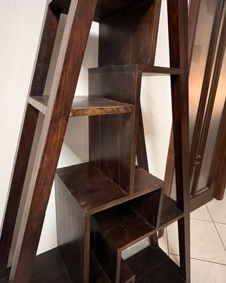 Libreria etnica in legno