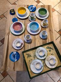 Piattini e tazzine giocattolo ceramica