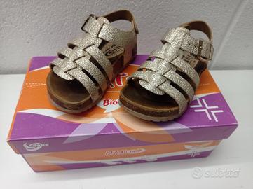 sandali dorati estivi bambina 