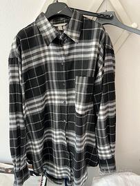 Camicia donna H&M a quadretti bianco nero taglia M