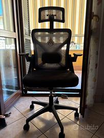 Sedia da ufficio ergonomica