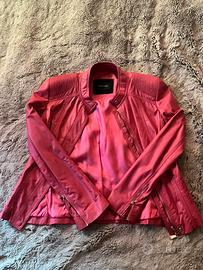 Giacca marciano corallo vera pelle