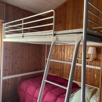 Letto a soppalco  1 piazza e mezza