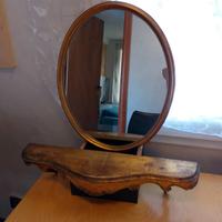 specchio con mensola vintage 