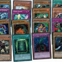 lotto 16 carte yugioh trading card game it konami