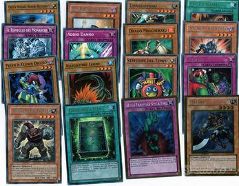 lotto 16 carte yugioh trading card game it konami