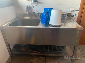 Lavello inox ad una vasca