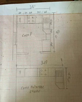 Cucina legno massello