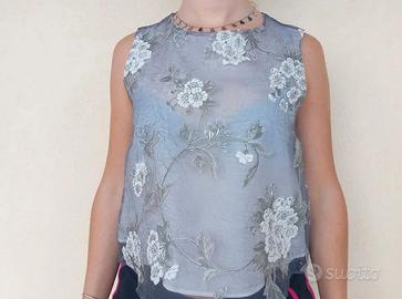 Top in tulle