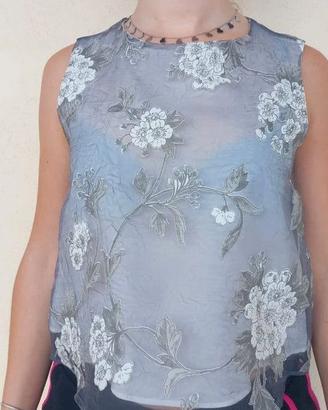 Top in tulle