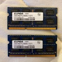 Elpida 4GB (2x2GB) DDR3 SODIMM EBJ21UE8BDSO-AE-F 2