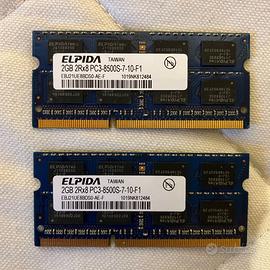 Elpida 4GB (2x2GB) DDR3 SODIMM EBJ21UE8BDSO-AE-F 2