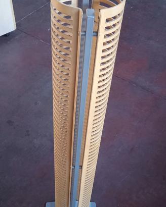 porta cd/dvd in legno e metallo