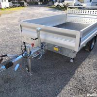 RIMORCHIO CARRELLO BASCULANTE PT15 CON RAMPA DI CA