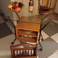 tavolino portaoggetti+portariviste