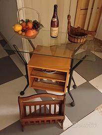 tavolino portaoggetti+portariviste