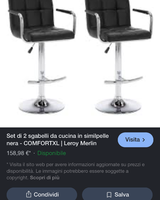 Coppia sgabelli