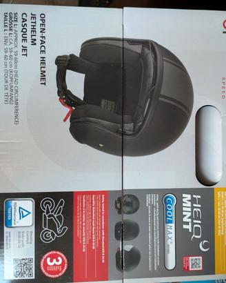Casco Jet Ultimate Speed Grigio Opaco - Taglia L
