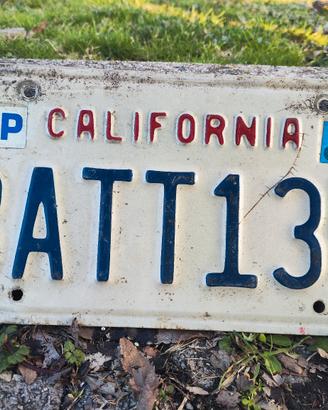 🏁 Targa automobilistica USA California originale 