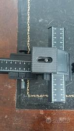 Slitta micrometrica per foto macro