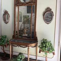 Console con specchiera della fine del XIX secolo