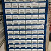 Scaffalatura portaminuteria con cassetti