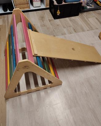 Set Montessori Pikler in legno BabyWood 