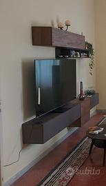 parete attrezzata componibile soggiorno moderno