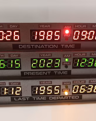 Orologio del film "Ritorno al Futuro" FATTO A MANO