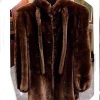 Pelliccia lapin originale marrone