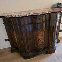 mobiletto ingresso con base in marmo