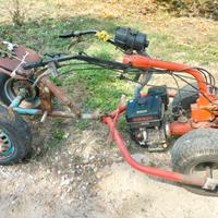 Motocoltivatore per barra falciante o trincia