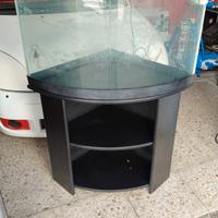 acquario angolare con mobile sera