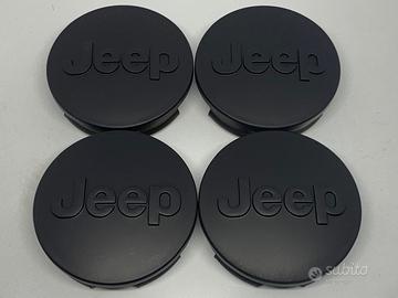 4 TAPPI COPRIMOZZO JEEP 63 mm VARI COLORI