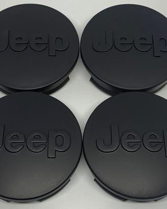4 TAPPI COPRIMOZZO JEEP 63 mm VARI COLORI