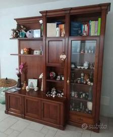 Parete attrezzata legno massiccio