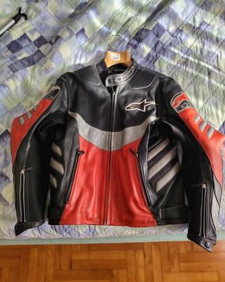 giacca moto in pelle alpinestars 50