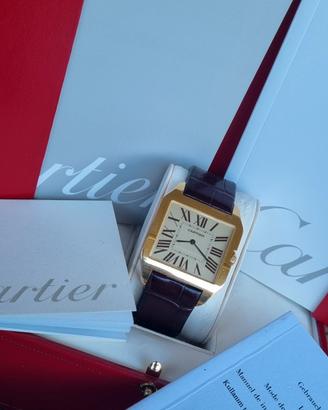 CARTIER SANTOS DUMONT 2649 ORO 18KT COMPLETO 2004 
