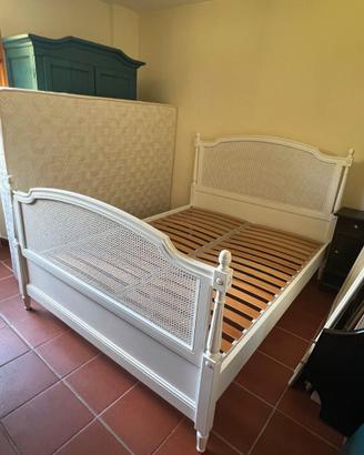Letto matrimoniale shabby chic 160x200