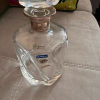 Bottiglia da liquore in argento e cristallo