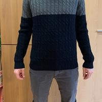 Maglione nero e grigio Alcott L