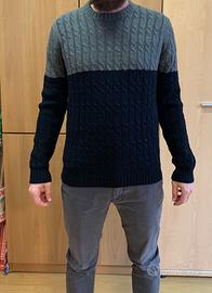 Maglione nero e grigio Alcott L