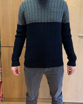 Maglione nero e grigio Alcott L
